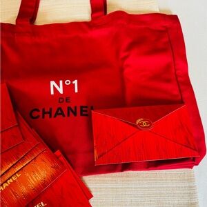 CHANEL Vibrant Red Tote